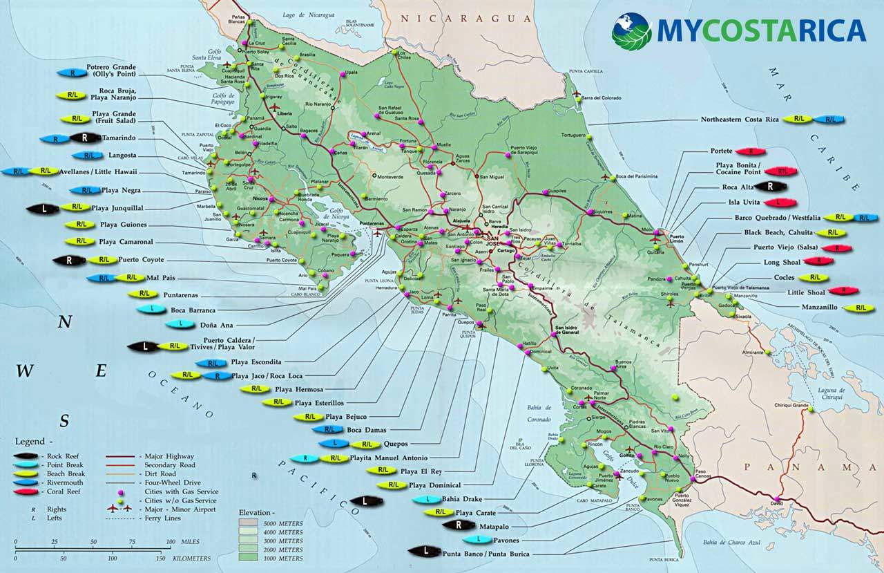 Maps Of Costa Rica Every Map You Need For Your Trip To Costa Rica 3305