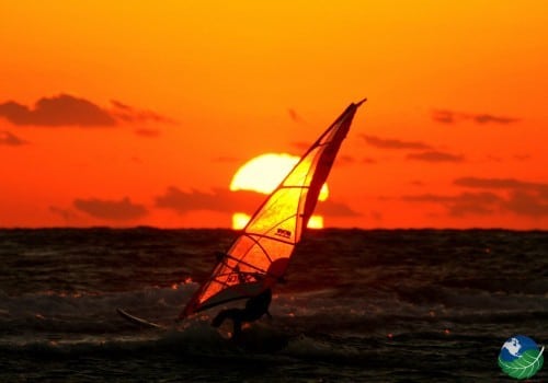 Windsurfing Sunset