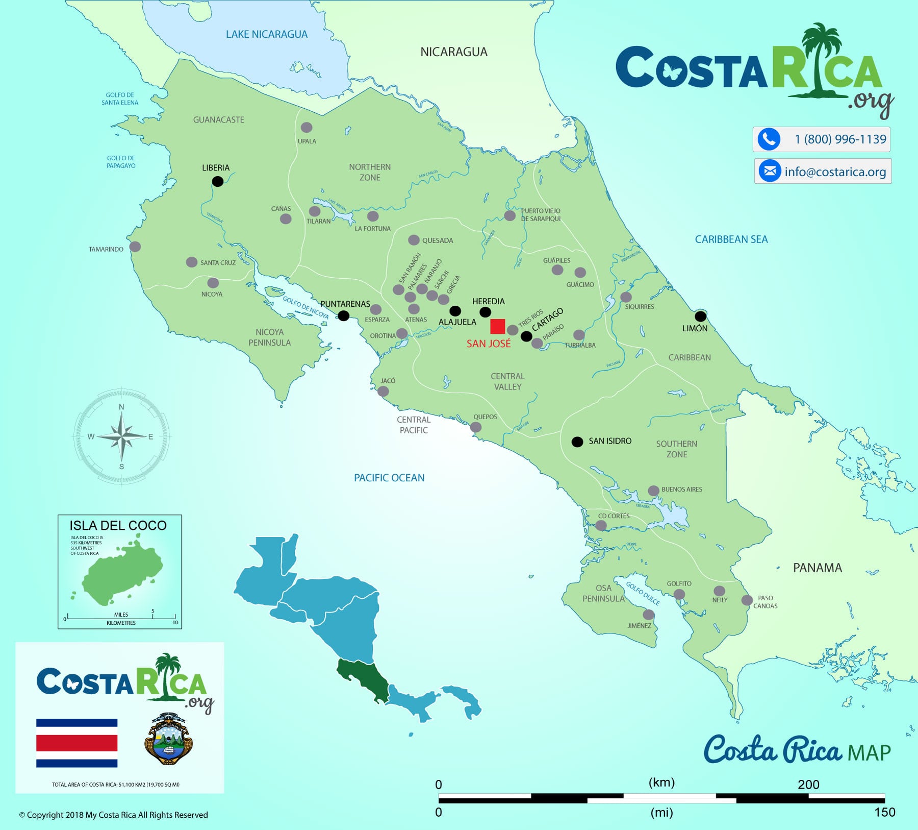 visit costa rica map