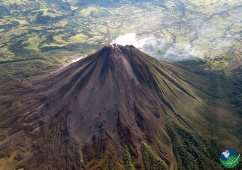 Arenal Volcano Aerial View