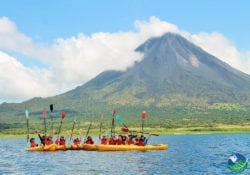 Kayaking on Lake Arenal 