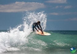 Surfing at Jaco Beach