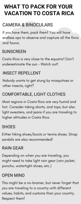 Packlist What Do You Need